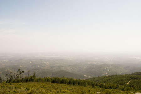 The beautiful landsape in mountains of Algarve 