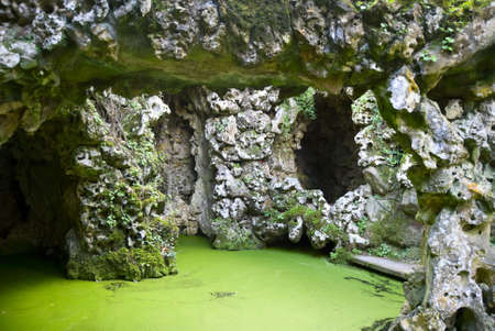 One of the surprising and enigmatic monuments of Landscape of Sintra,Quinta da Regaleiraの写真素材