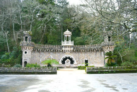 One of the surprising and enigmatic monuments of Landscape of Sintra,Quinta da Regaleiraの写真素材