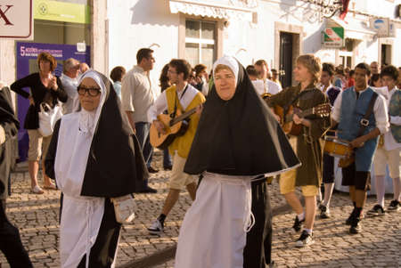 VILA REAL SANTO ANTONIO, PORTUGAL-MAY 13.Historical and ethnographic procession in Vila Real Santo Antonio, 13 may 2010,Portugalのeditorial素材