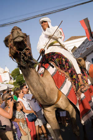 CASTRO MARIM,POTUGAL- AUGUST 26,2010: Mediaval perfomance in Casrto Marim, Portugal, 26 August 2010-のeditorial素材