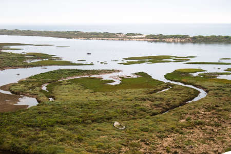 Landsape on Atlantic ocean in Portugalの写真素材