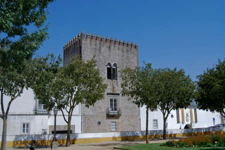 View of Cathedral of Sao Francisco , Evora, Portugal