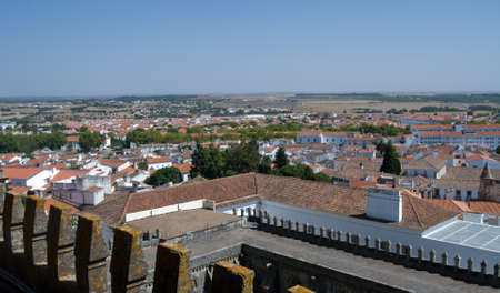 View of Cathedral of Sao Francisco , Evora, Portugal