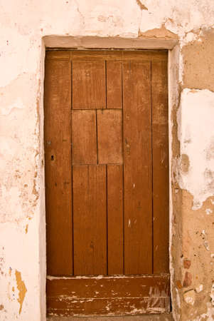 Door of a traditional house - Algarve , Portugalの写真素材