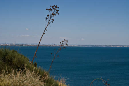Rock formations at Ponta da Piedade, near Lagos, Portugal in the Algarve.の写真素材