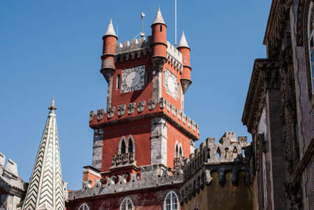 National Palace of Pena (Sintra) is one of the seven wonders of Portugal.のeditorial素材