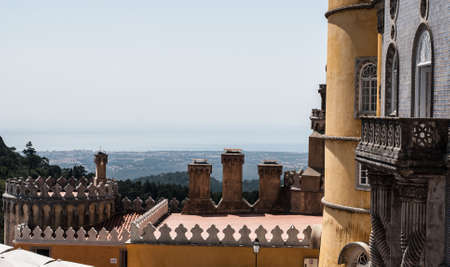 National Palace of Pena (Sintra) is one of the seven wonders of Portugal.のeditorial素材