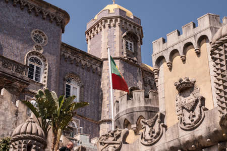 National Palace of Pena (Sintra) is one of the seven wonders of Portugal.のeditorial素材