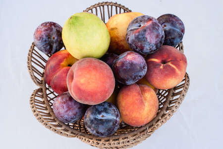 Varies of  fruits in the vase