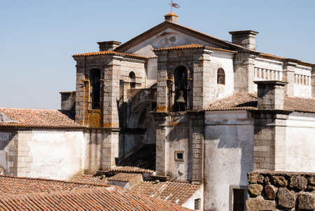 Church facade  in Evora, Portugalのeditorial素材