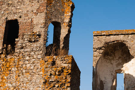 The ruins of old portuguese city Montemor, sec.15-17のeditorial素材