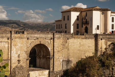  Puenta Nueva  - the bridge connecting the two parts of the spanish town Ronda in Andalusia, Spain の写真素材