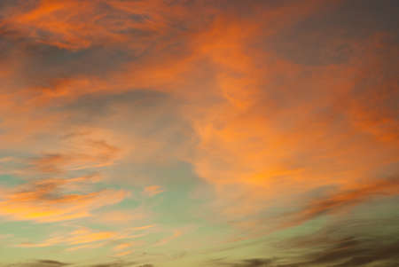 Gold sunset over city city