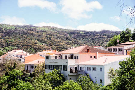 Charming Monchique in mountains of Algarve, Portugalの写真素材