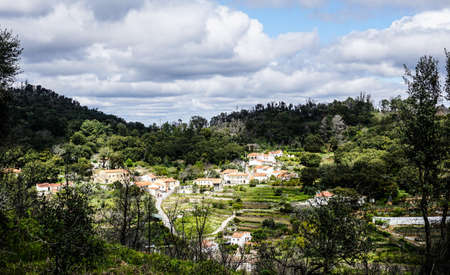 Charming Monchique in mountains of Algarve, Portugalの写真素材