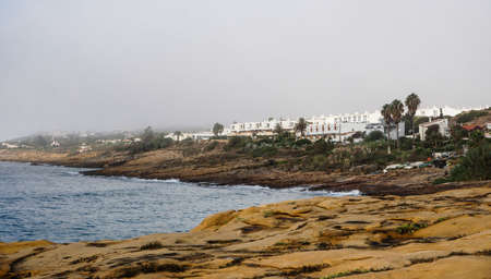 Praia da Luz Beach, on the Atlantic ocean Algarve, Portugalの写真素材