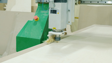 Modern woodworking machine with CNC, milling woodworking lathe machine tool with CNC, furniture...