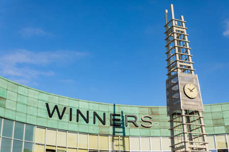 Winners is a Canadian department store chain which offers clothing, bedding, jewelry, beauty items, furniture and housewares-February 16,2021-White Rock BC, Canadaのeditorial素材
