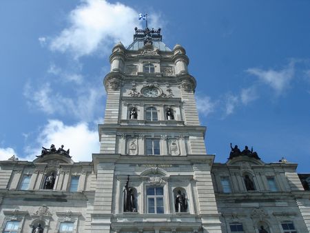 Facade of Quebec Parliamentの写真素材