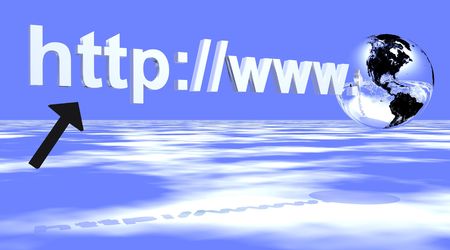 Internet address with earth