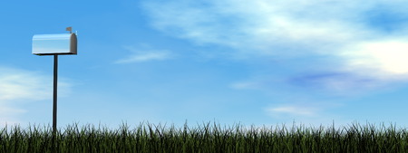 Letterbox - 3D renderの写真素材