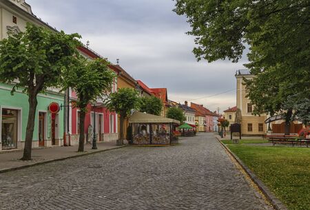 Old street in Kezmarok, Slovakia
