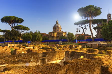 Roman forum, Roma, Italyの写真素材