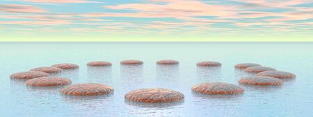 Together is Peace in Circle - 3D render