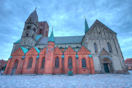 Medieval cathedral, Church of our Lady in Ribe, Denmark - HDRの写真素材