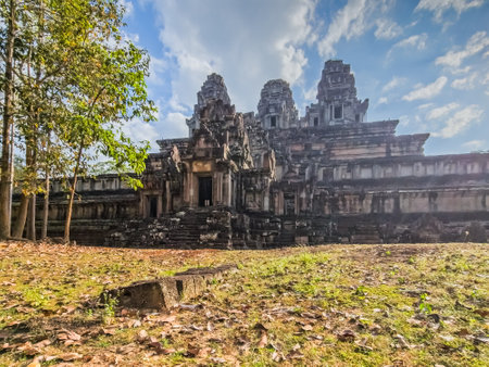 Ta Keo Wat temple in Angkor, Cambodiaの写真素材