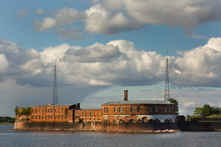 KRONSTADT, RUSSIA. 5 JUNY 2016. Fort "Peter I" in Kronstadt. St. Petersburg, Russiaのeditorial素材