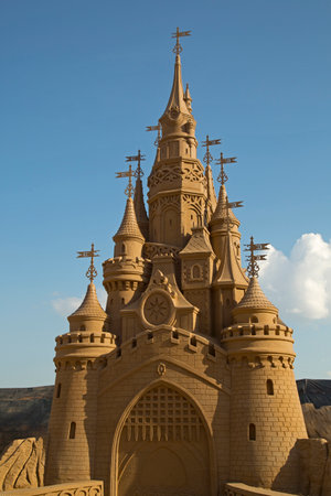 SAINT-PETERSBURG, RUSSIA. 3 JUNY 2016. Sand sculpture in Peter and Paul Fortress.のeditorial素材