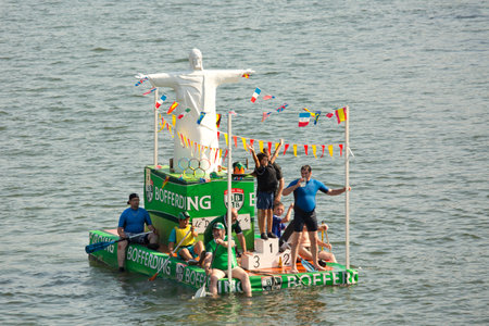 DINANT, BELGIUM, 15 AUGUST 2016. International Regatta in the baths.