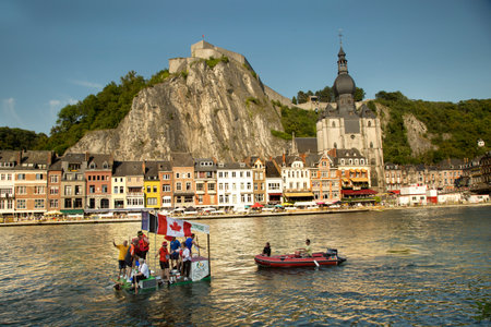DINANT, BELGIUM, 15 AUGUST 2016. International Regatta in the baths.のeditorial素材
