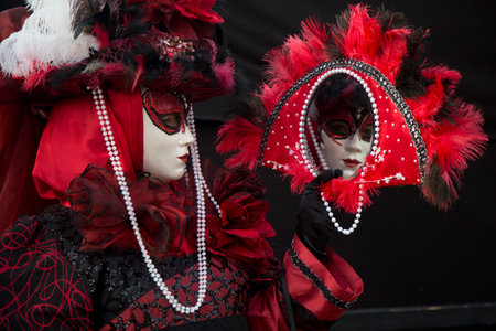 LUDWIGSBURG, GERMANY, 10 SEPTEMBER 2016. Venice Carnival in Ludwigsburg, Germany.のeditorial素材