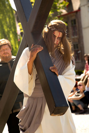 BRUGES (BRUGGE), BELGIUM. 5 MAY 2016. Procession of the Holy Blood.のeditorial素材