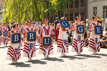 BRUGES (BRUGGE), BELGIUM. 5 MAY 2016. Procession of the Holy Blood.のeditorial素材