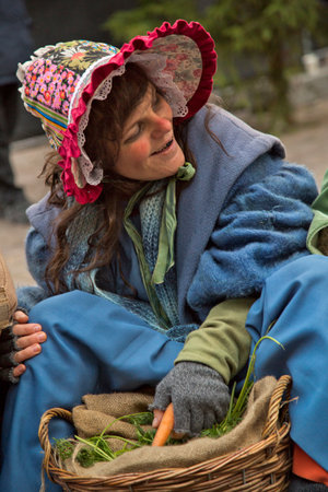 DEVENTER, NETHERLANDS, 17 DECEMBER 2016. Dickens festival in Deventer.のeditorial素材