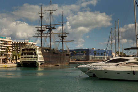 ALICANTE, SPAIN. 24 APRIL 2017 Port of the city of Alicante.