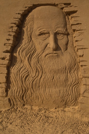 SAINT-PETERSBURG, RUSSIA. 03 JUNE 2018. Sand sculpture in Peter and Paul Fortress.のeditorial素材