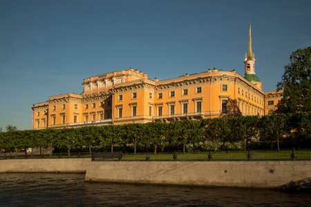 SAINT-PETERSBURG, RUSSIA. 26 MAY 2018. View of the Mikhailovsky or Engineer Petersburg, Russia.