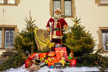 STUTTGART. GERMANY. 13 DECEMBER 2018. Christmas Market in Stuttgart, Germany.のeditorial素材