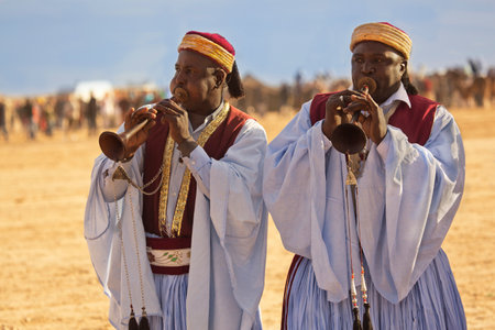 DOUZ,TUNISIA. 20 DECEMBER 2018.  Festival of the Sahara in Douz, Tunisia.のeditorial素材