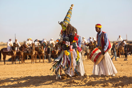 DOUZ, TUNISIA. 21 DECEMBER 2018. Festival of the Sahara in Douz, Tunisia.