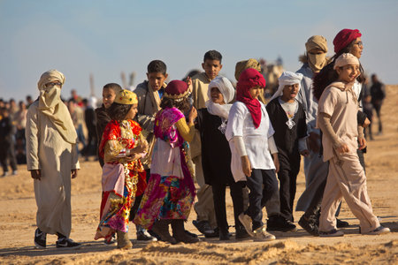 DOUZ, TUNISIA. 23 DECEMBER 2018. Festival of the Sahara in Douz, Tunisia.のeditorial素材