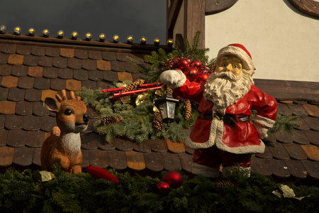 ESSLINGEN AM NECKAR. GERMANY. 30 NOVEMBER 2019. Christmas Market in Esslingen am Neckar, Germany.のeditorial素材