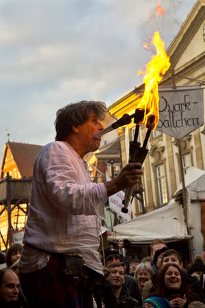 ESSLINGEN AM NECKAR. GERMANY. 30 NOVEMBER 2019. Christmas Market in Esslingen am Neckar, Germany.