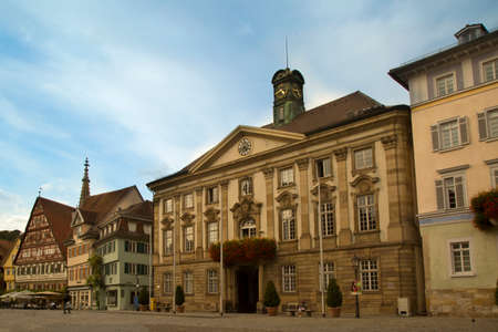 ESSLINGEN AM NECKAR. GERMANY. 24 SEPTEMBER 2020. View of the new town hall in Esslingen am Neckar, Germany.のeditorial素材