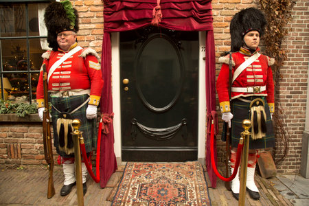 DEVENTER, NETHERLANDS, 14 DECEMBER 2019. Dickens festival in Deventer, Netherlands.のeditorial素材